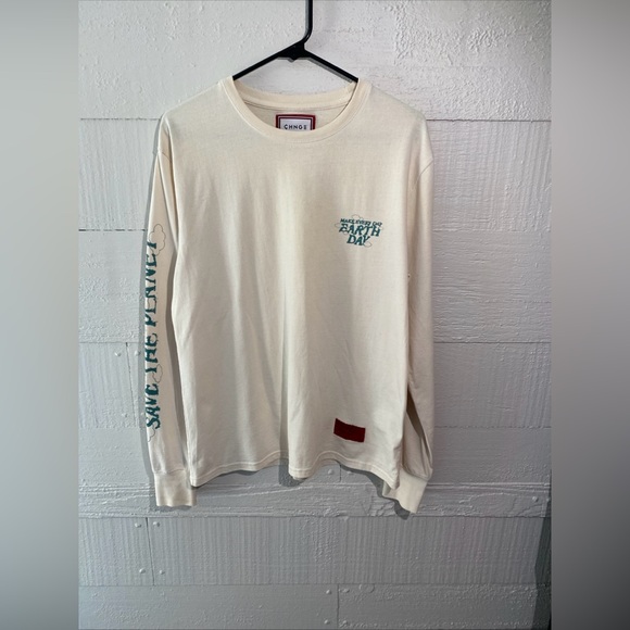 Urban Outfitters Men’s CHNGE Earth Day Long Sleeve T- Shirt Med - Picture 1 of 13